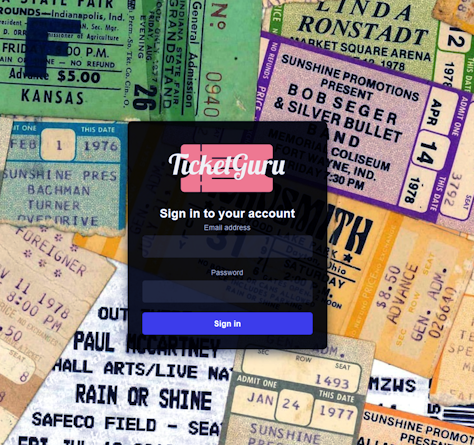 Image of the TicketGuru project